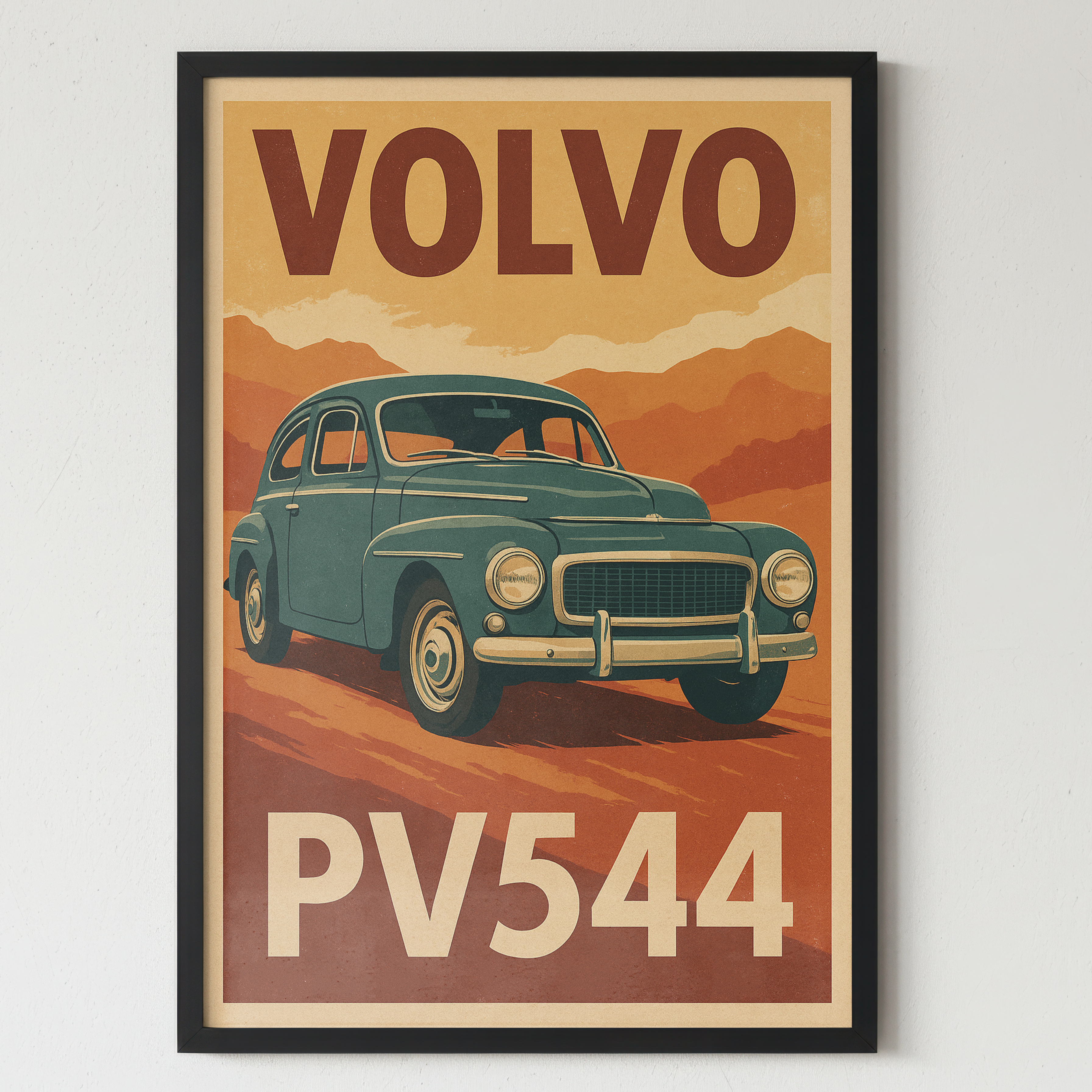 Retro Car Poster - Huurdies