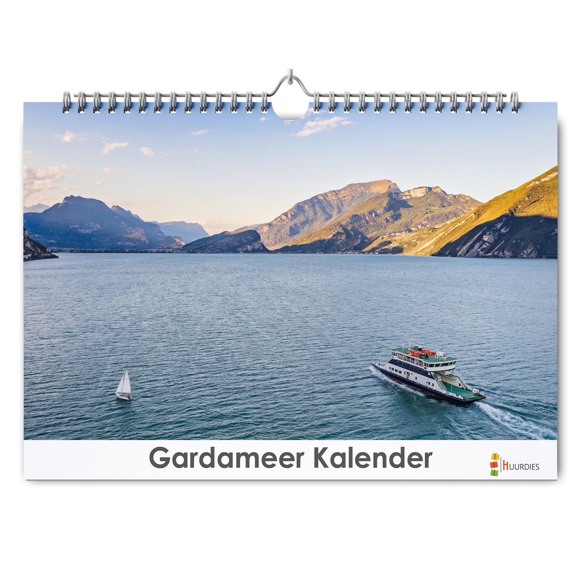 Gardameer verjaardagskalender met afbeelding van gardameer, Huurdies