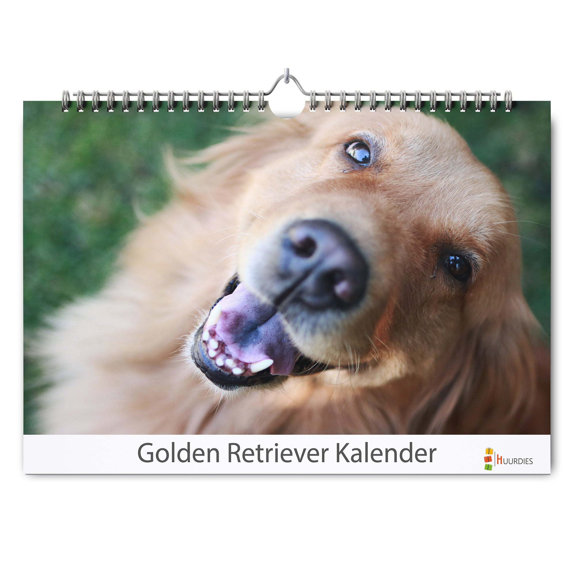 Golden Retriever verjaardagskalender met afbeelding van golden retriever, Huurdies