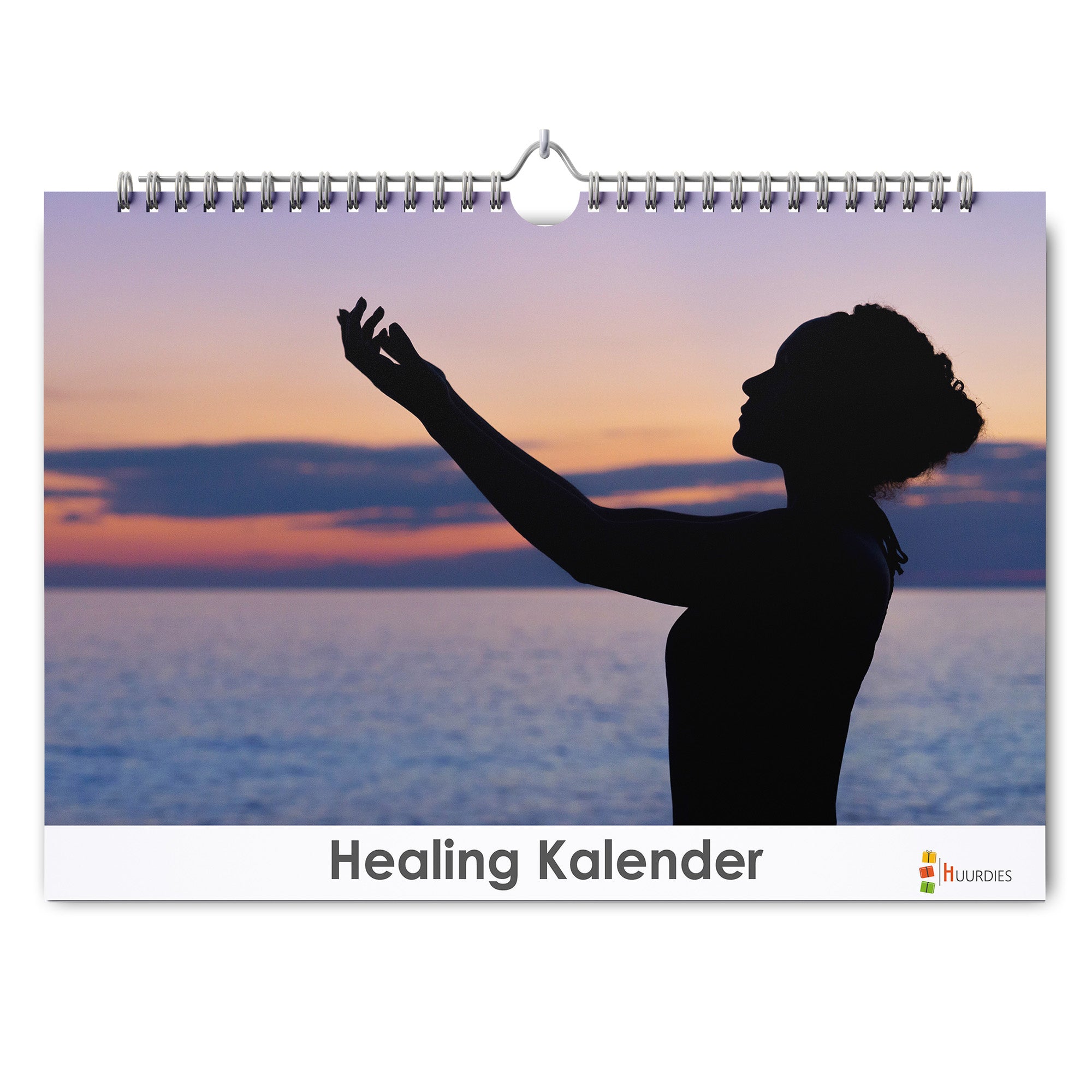 Healing verjaardagskalender met afbeelding van healing, Huurdies