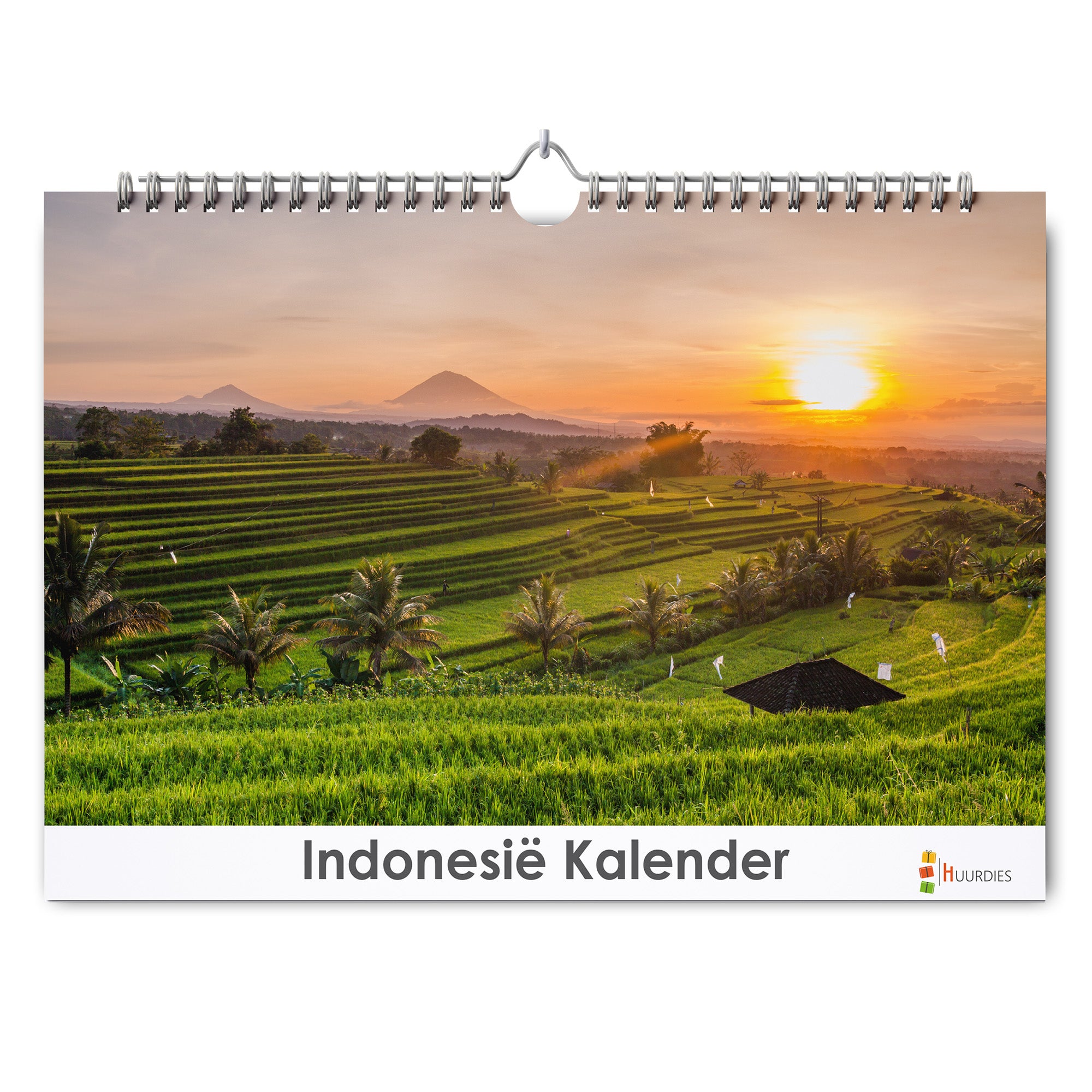Indonesië verjaardagskalender met afbeelding van indonesië, Huurdies
