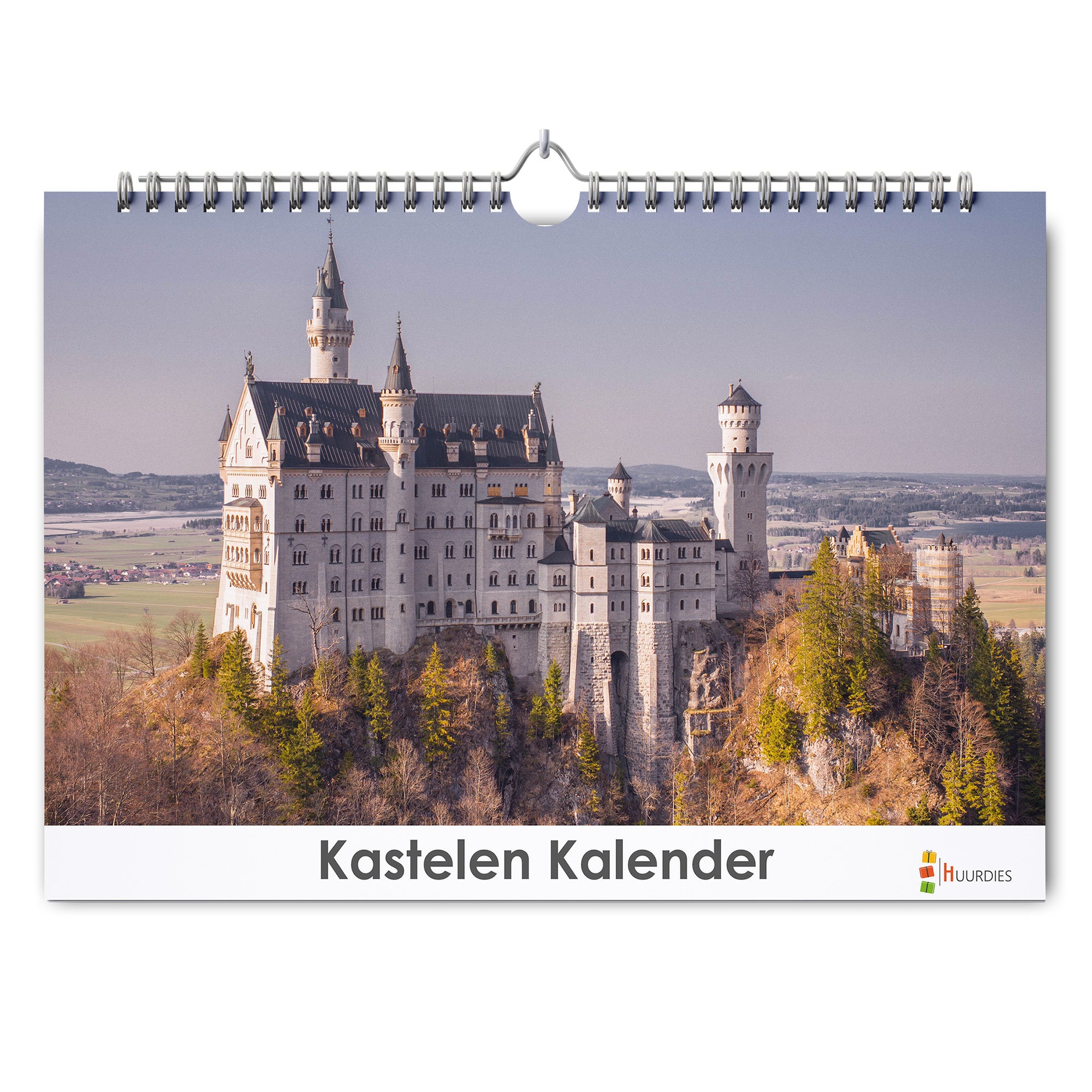 Kastelen verjaardagskalender met afbeelding van kastelen, Huurdies