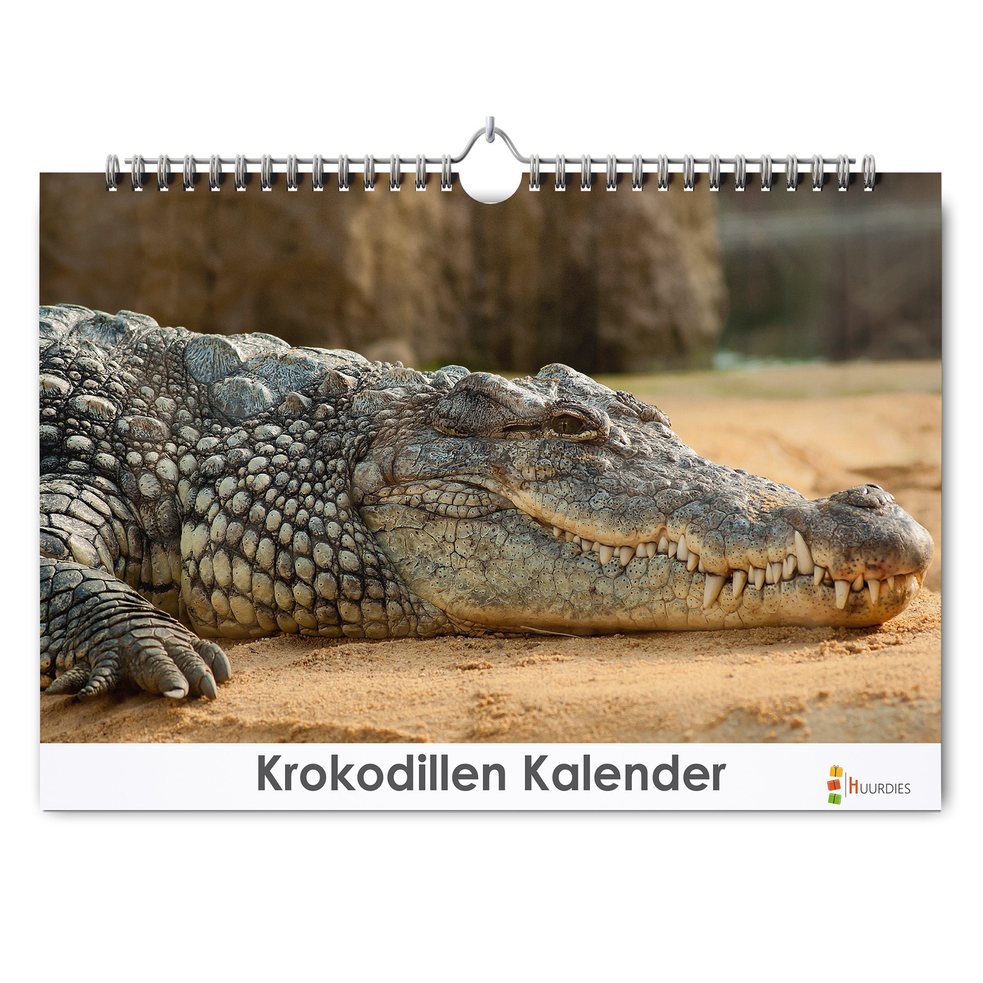 Krokodillen verjaardagskalender met afbeelding van krokodillen, Huurdies