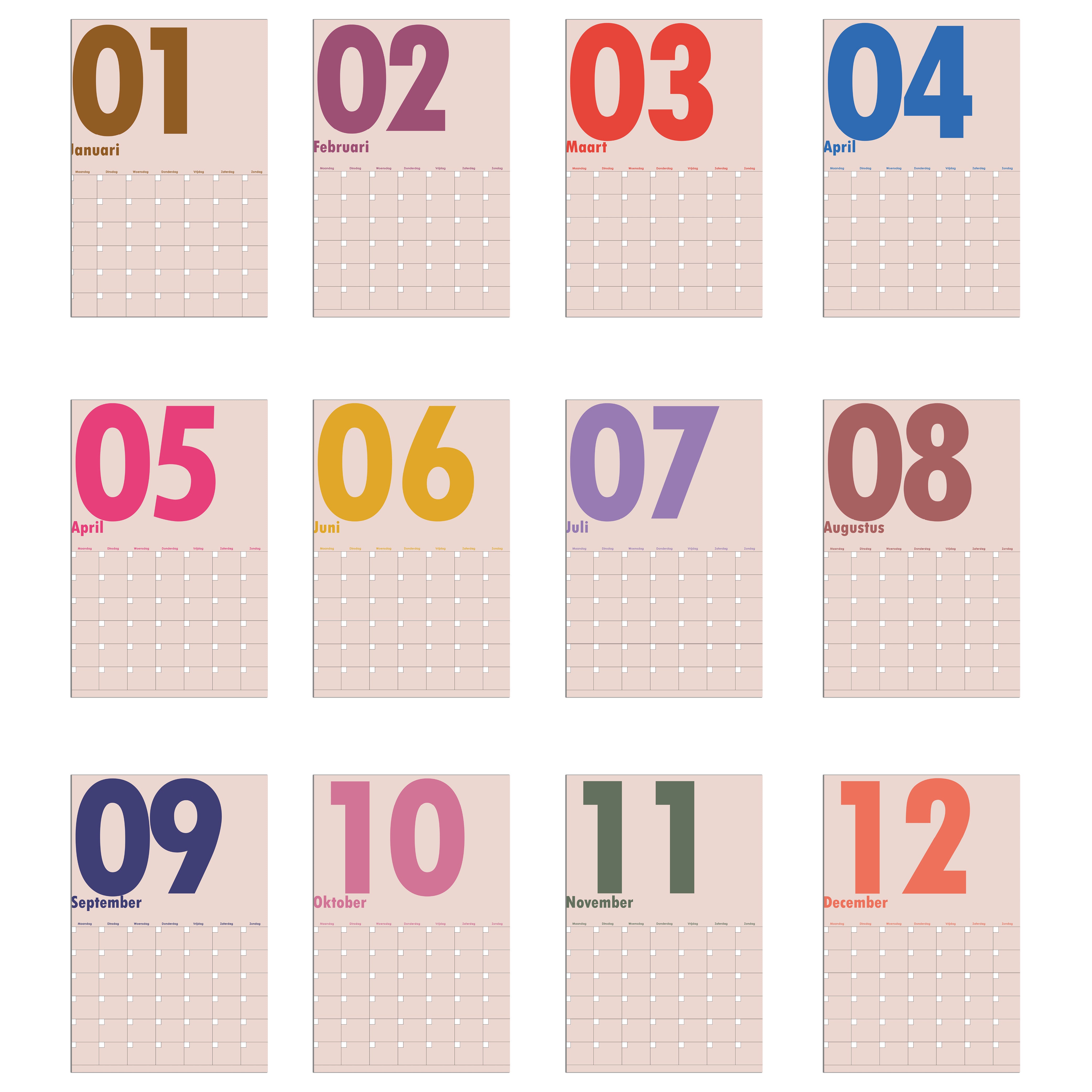 Maandplanner Tijdloos