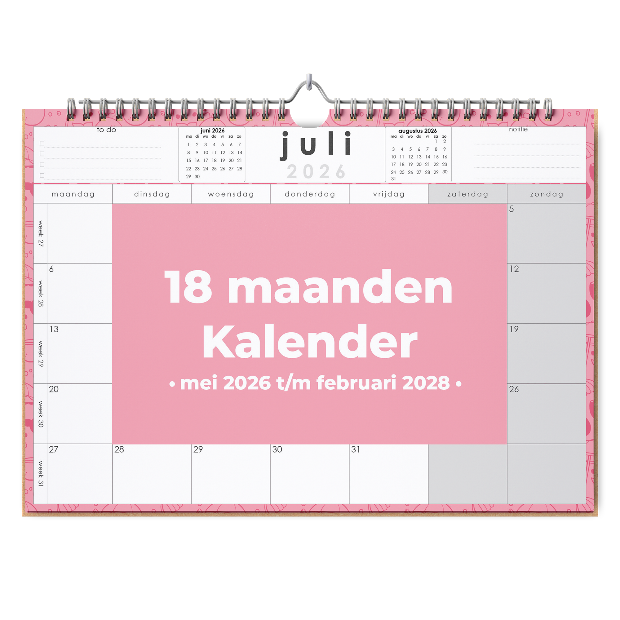 18 maanden kalender - Huurdies