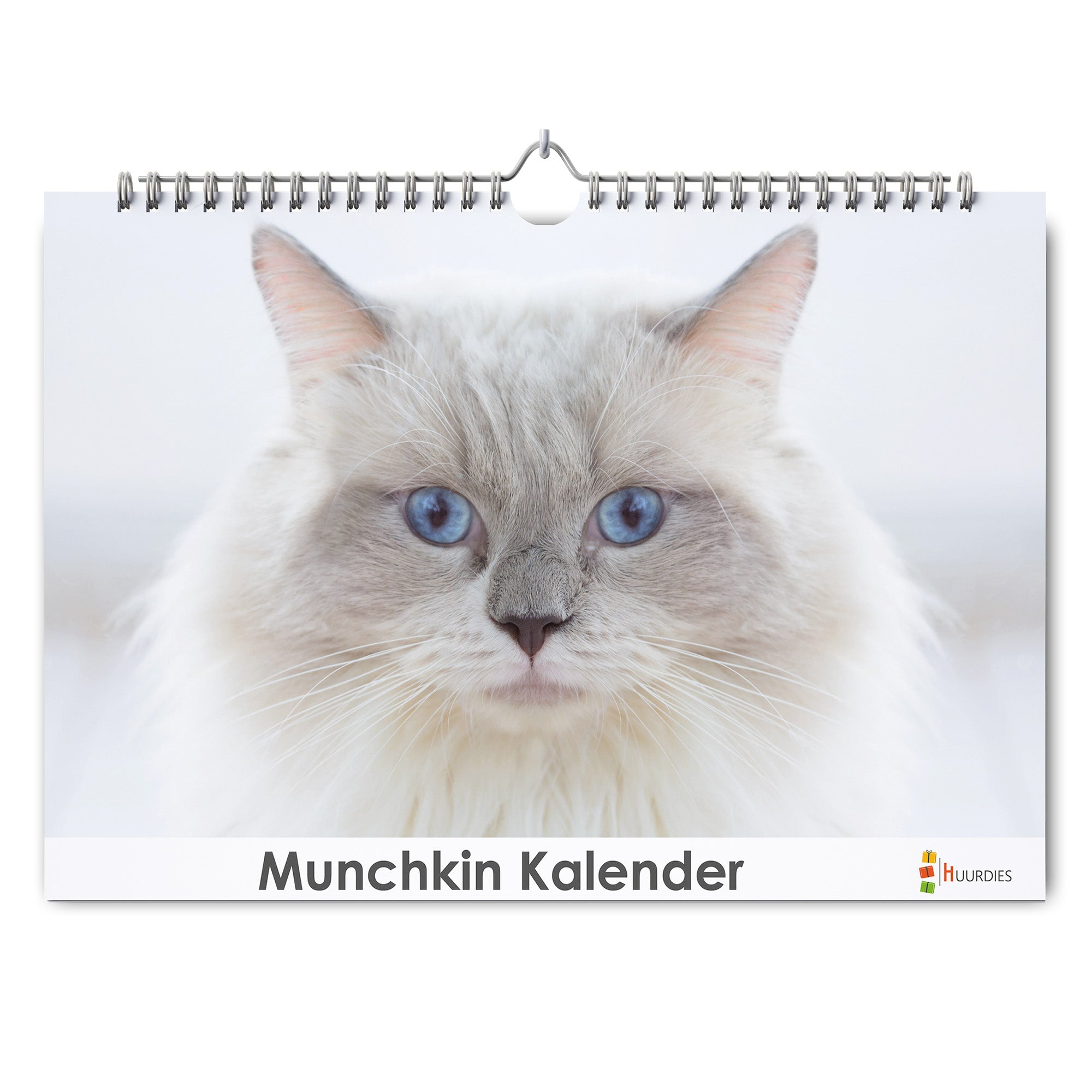 Munchkin verjaardagskalender met afbeelding van munchkin, Huurdies