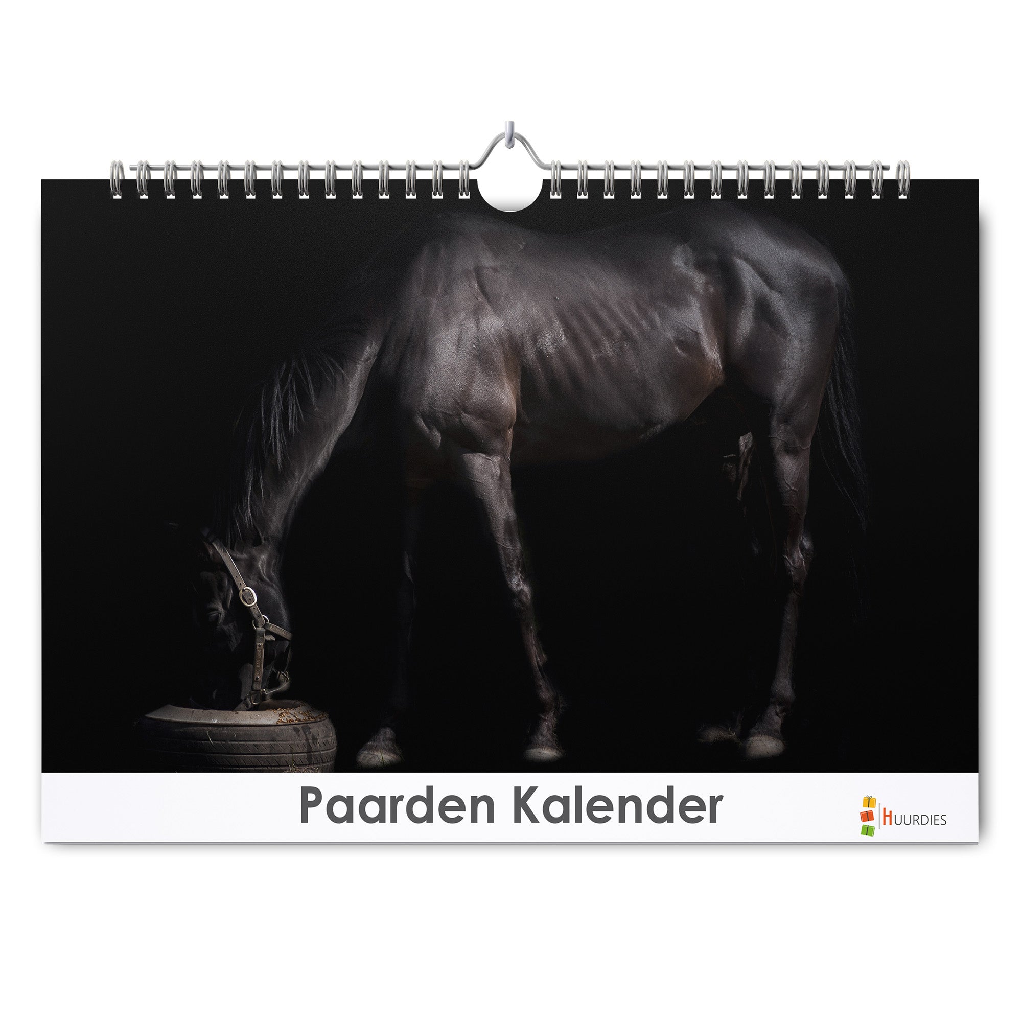 Paarden verjaardagskalender met afbeelding van paarden, Huurdies