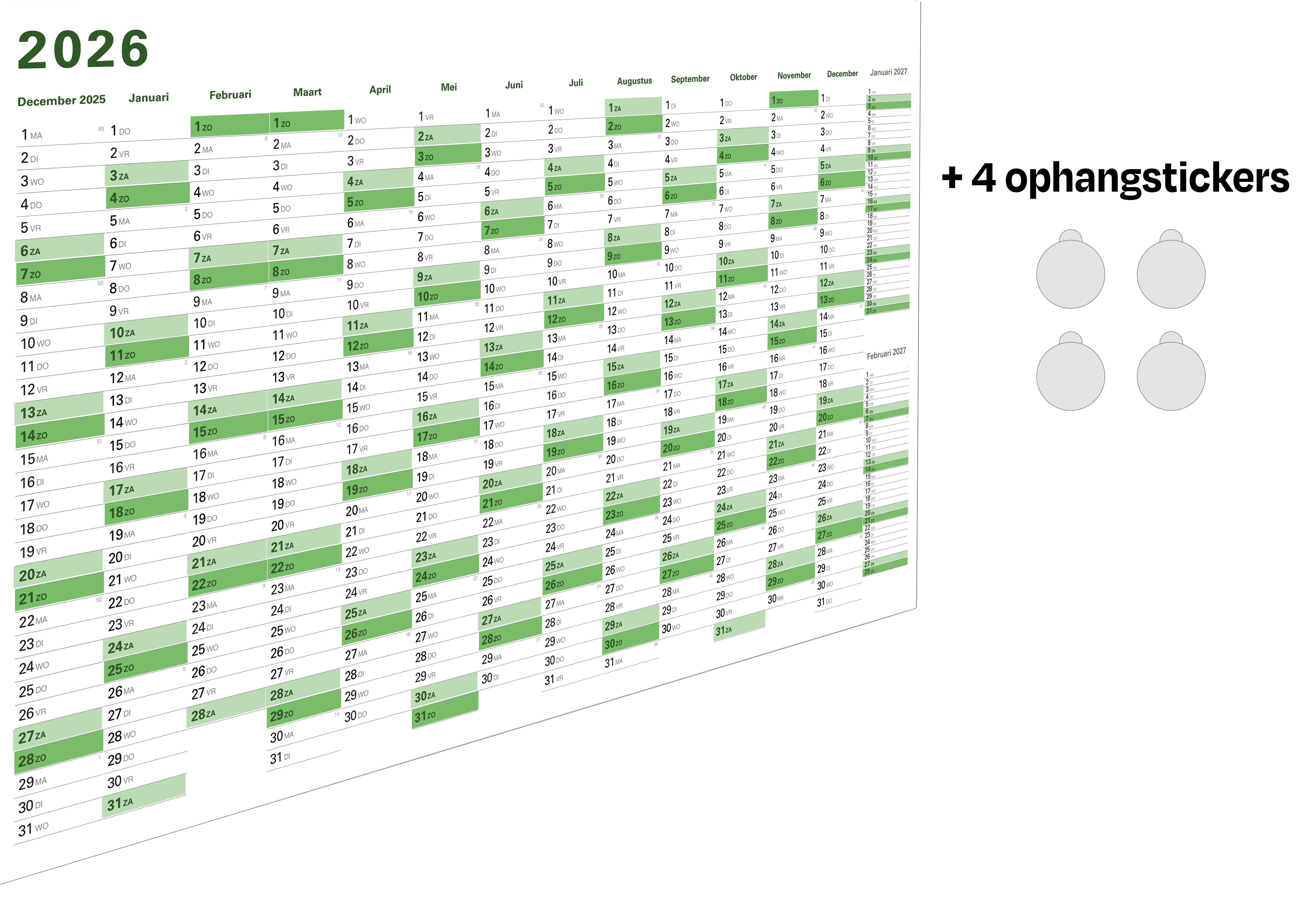Jaarplanner Zakelijk - Huurdies