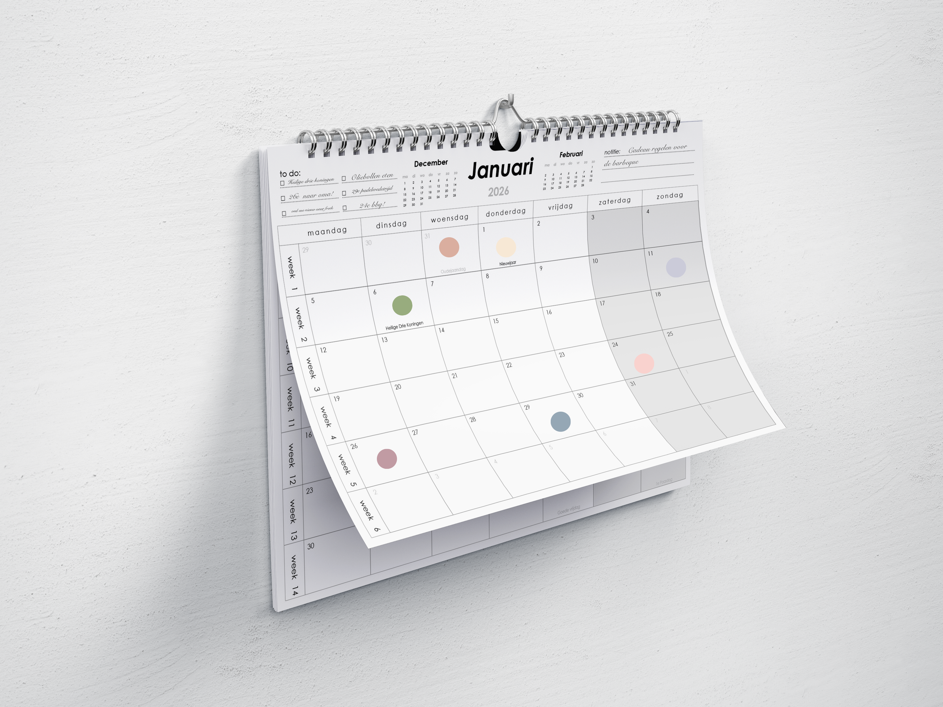 2026 kalender - Huurdies