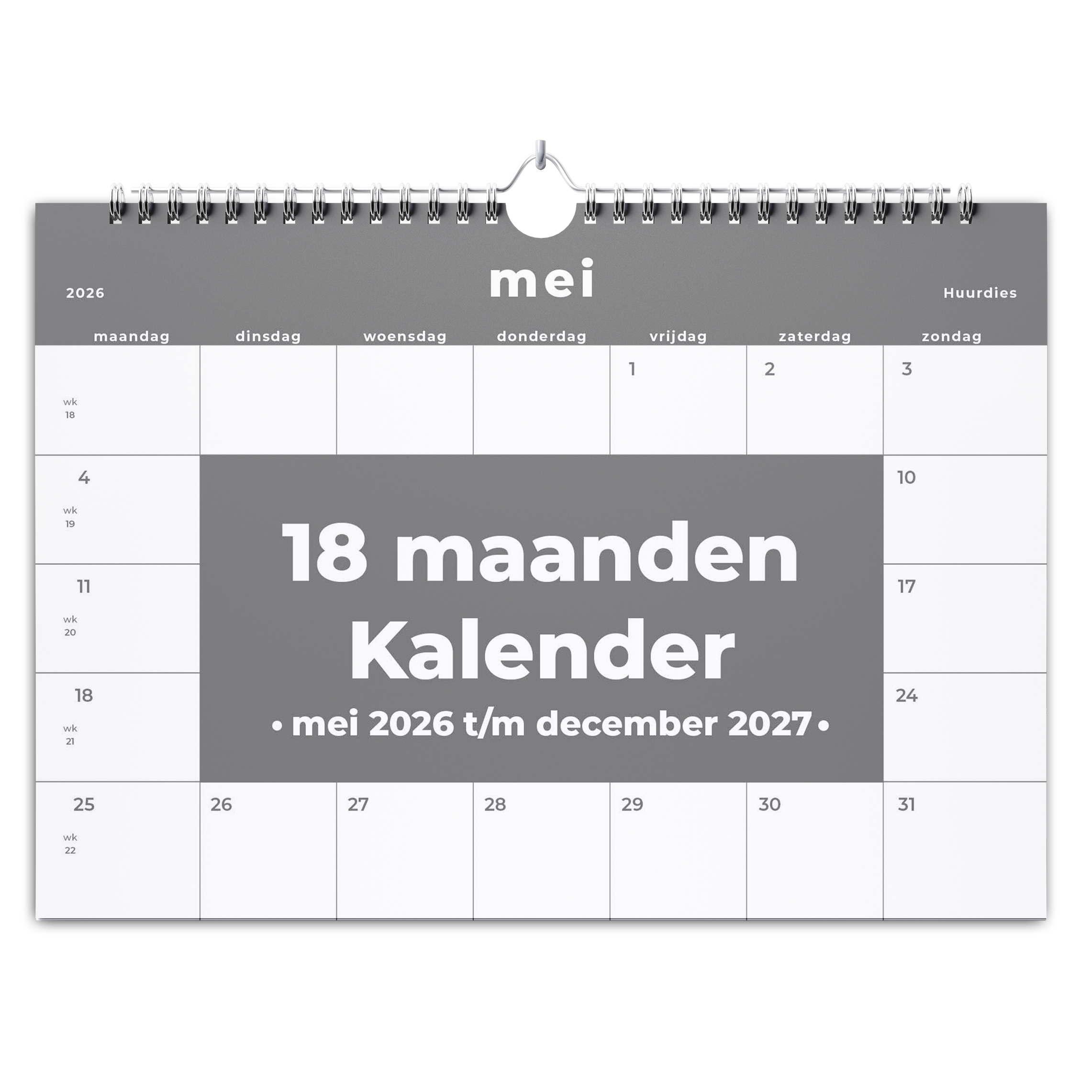 18 maanden kalender - Huurdies