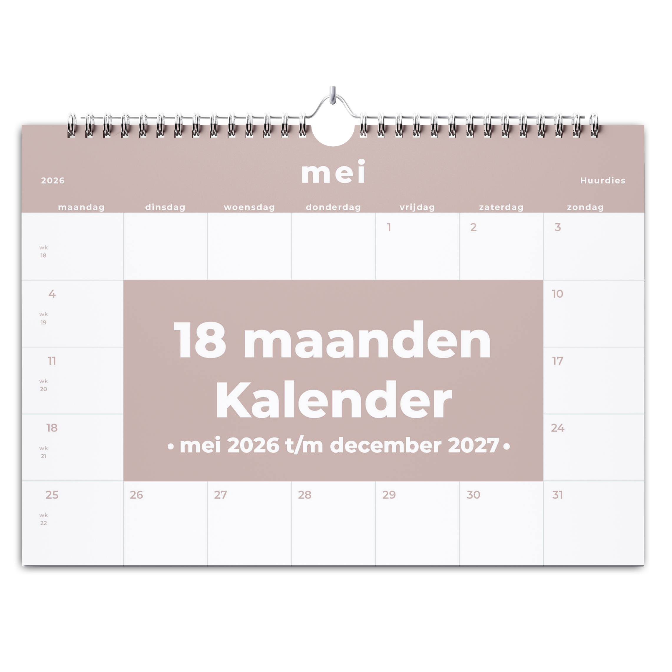18 maanden kalender - Huurdies