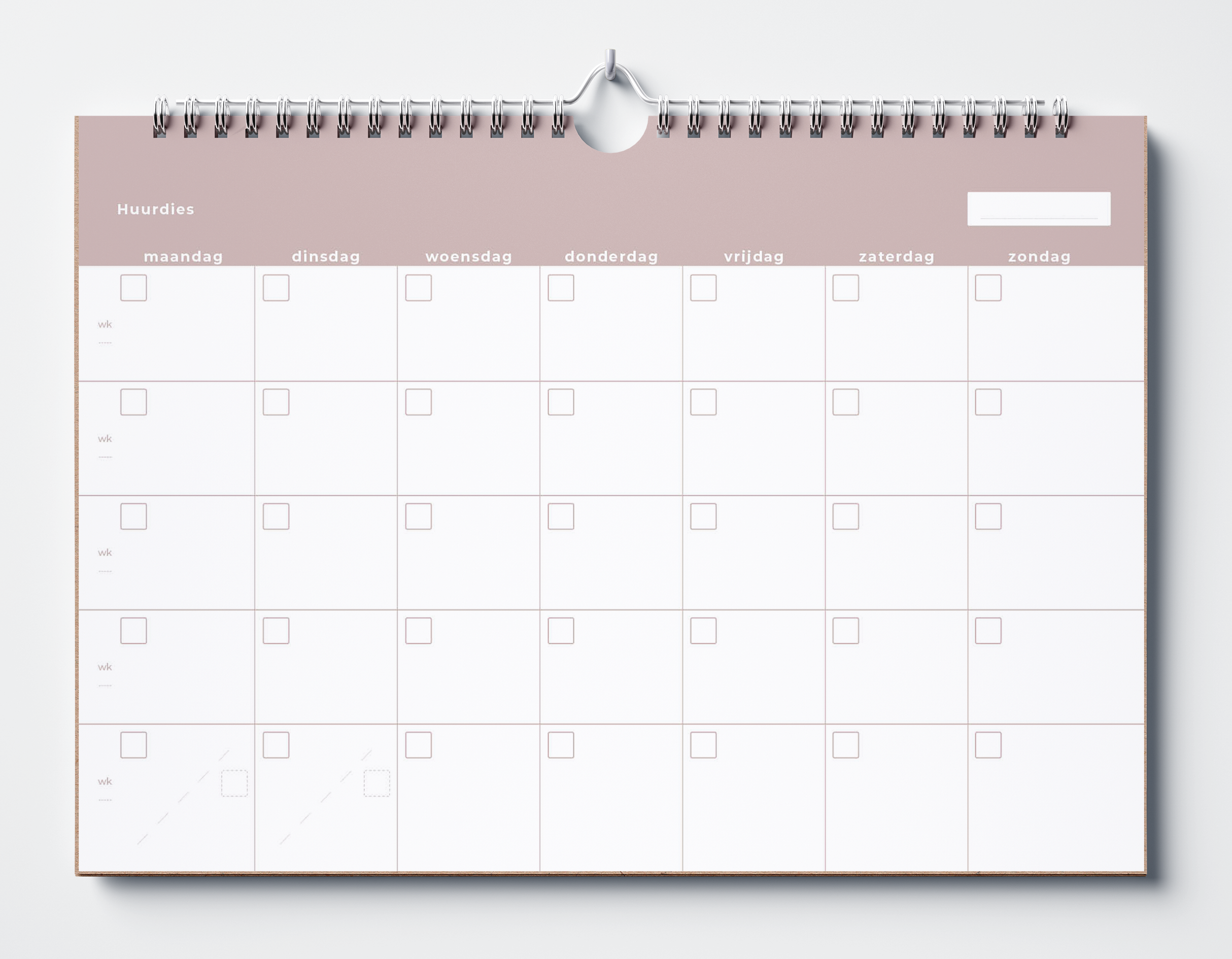 18 maanden kalender - Huurdies