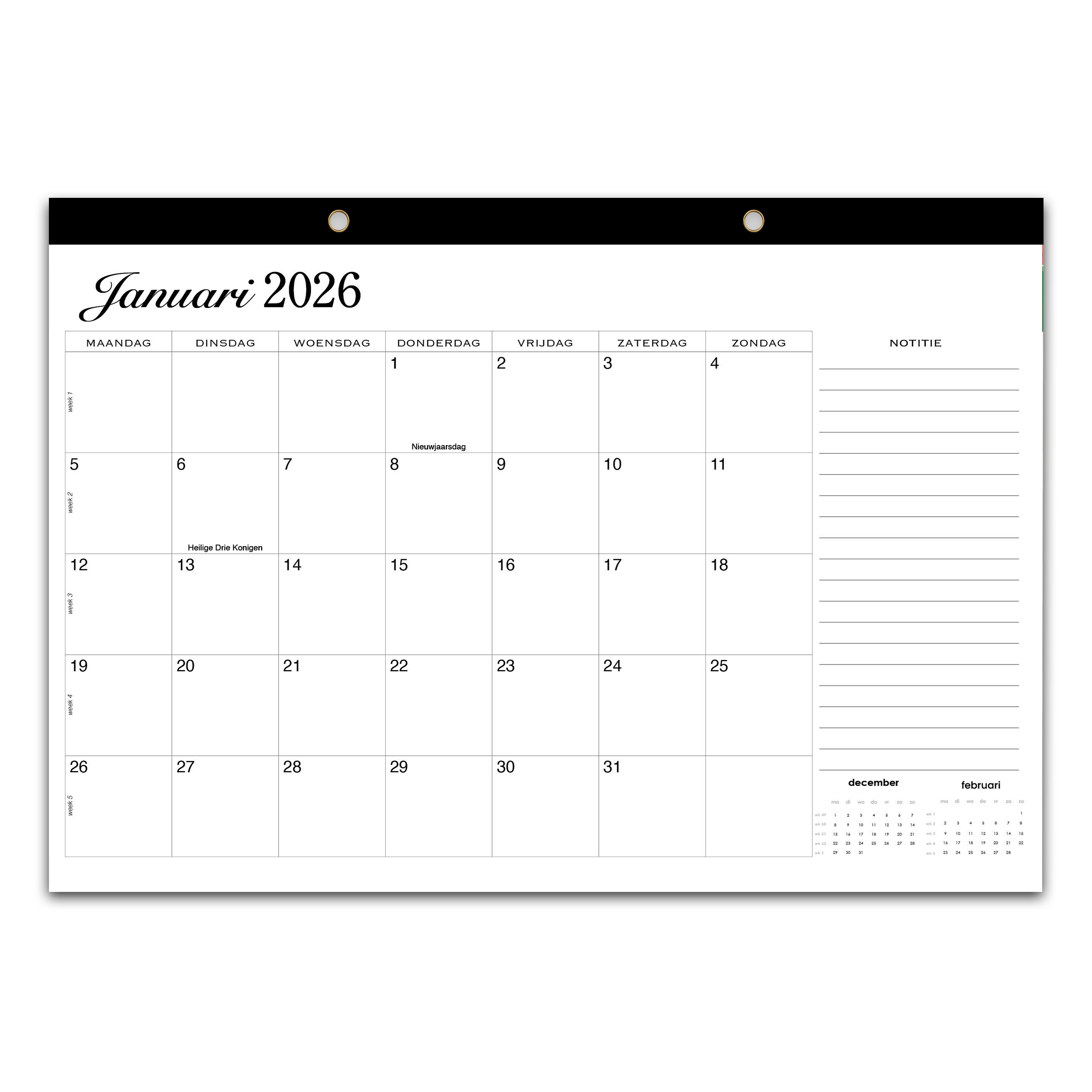 Bureauplanner - Huurdies