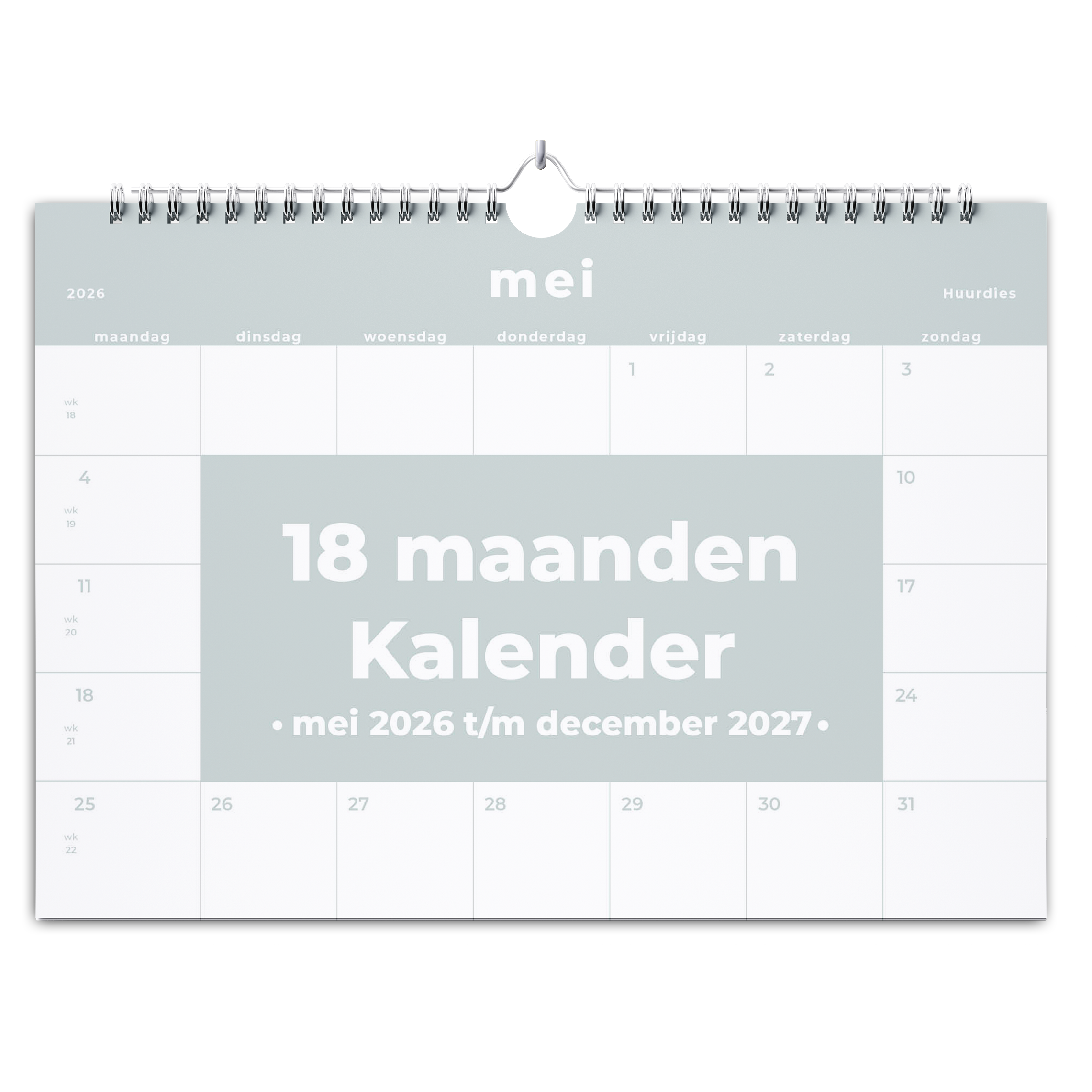 18 maanden kalender - Huurdies