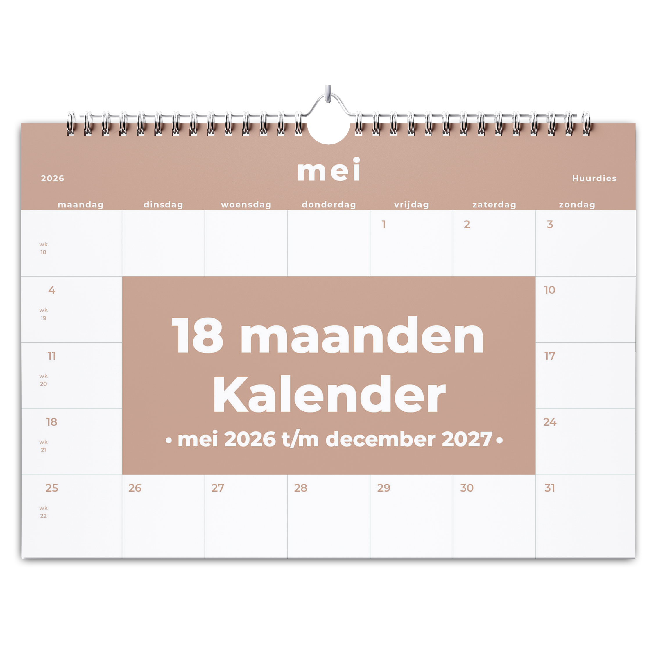 18 maanden kalender - Huurdies