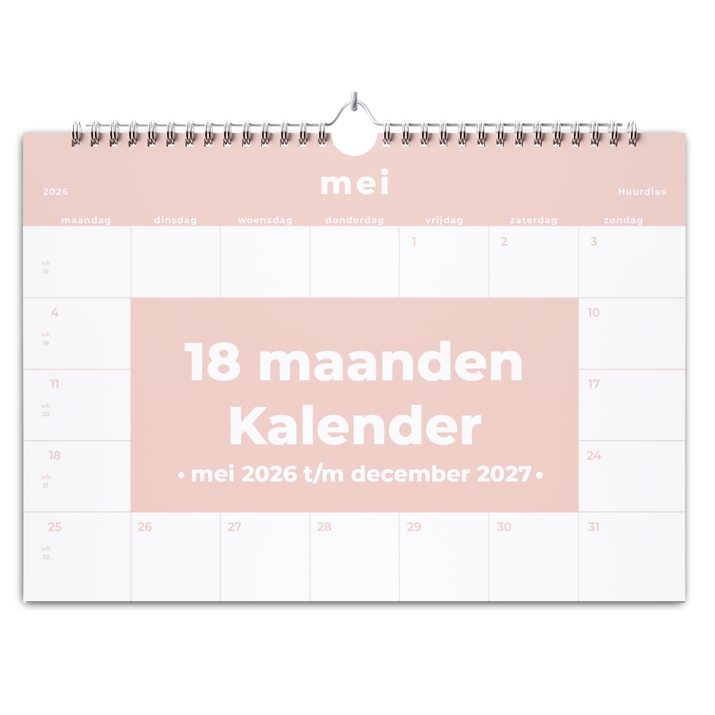 18 maanden kalender - Huurdies